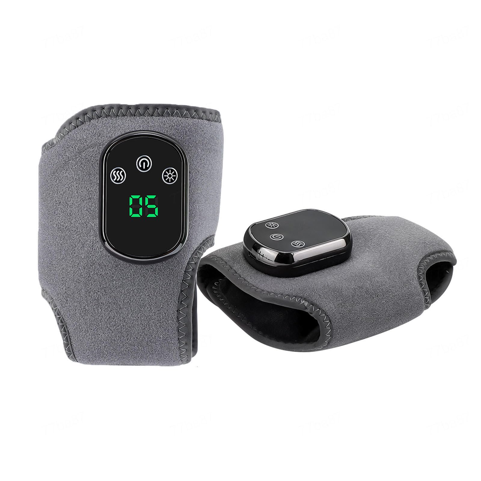 Masajeador Pies con 3 Modos de Calor y 5 Modos de Calor Masajeador de Tobillo Sin Cable Recargable por USB, for Tendinitis de Aquiles y Fascitis Plantar