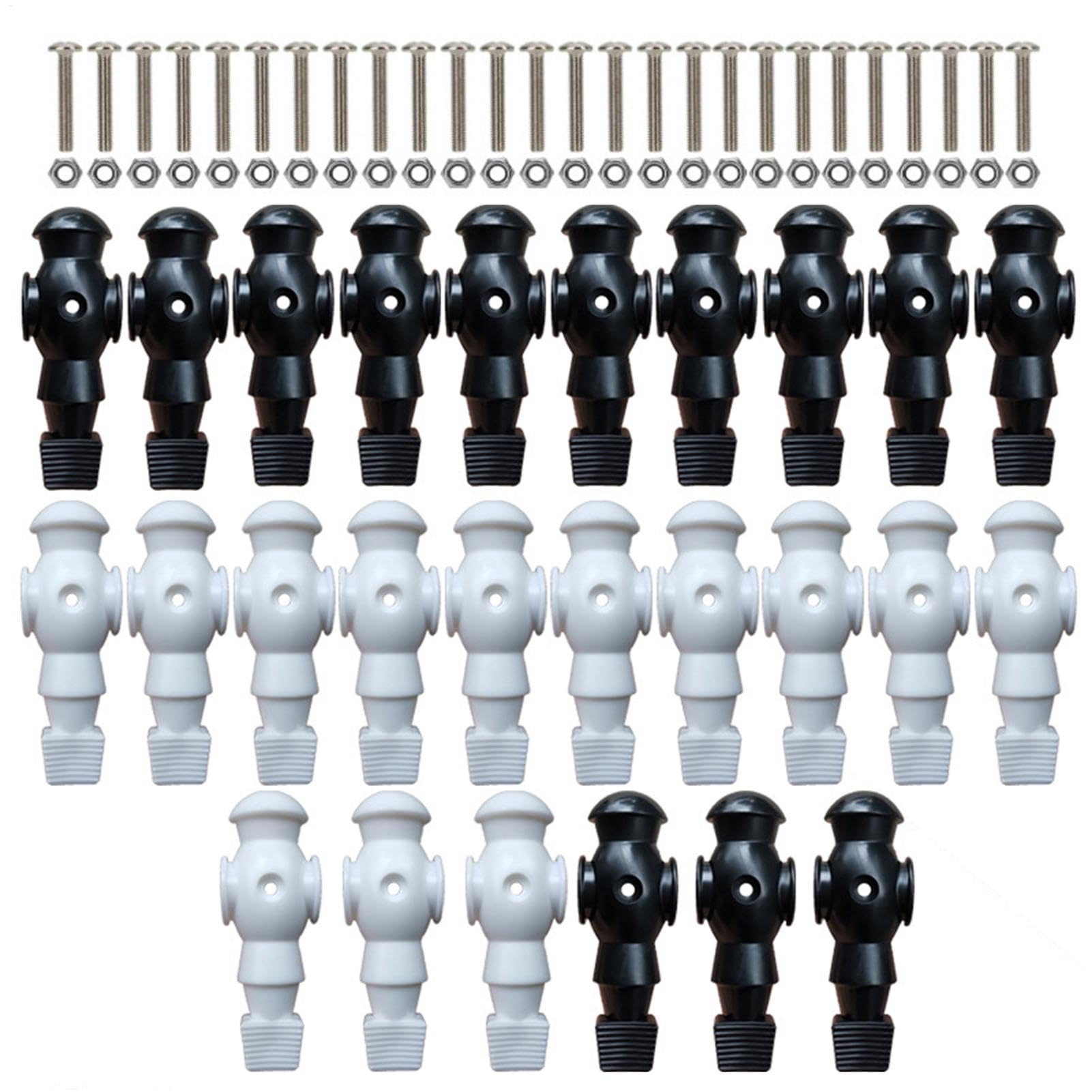 Figuras Futbolín 26 Piezas Repuesto Barra Futbolín Poste 1,6 cm | Jugador de juegos de mesa de fútbol Accesorios Recambios para Máquina de Fútbol, Jugadores Barra, Componentes Juego para