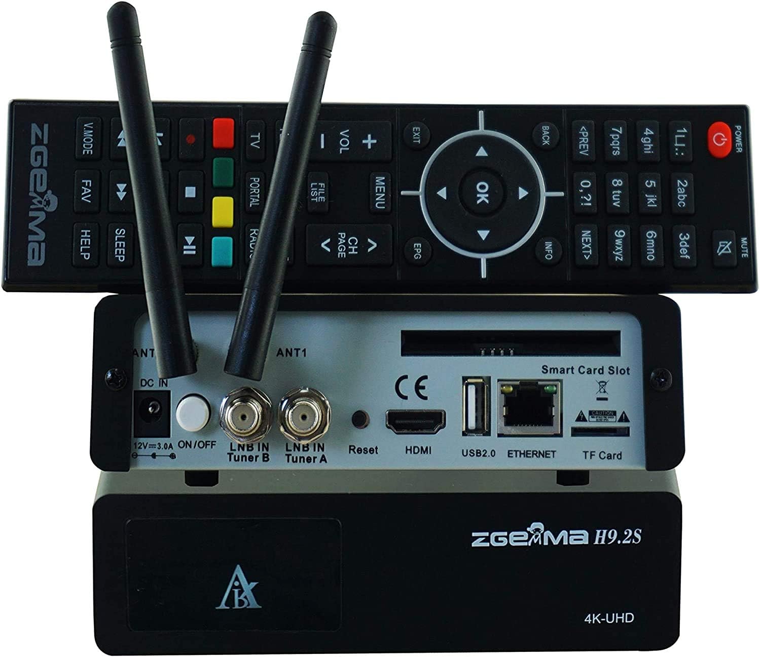 ZGEMMA Zedo H9.2S with 2x DVB-S2X Multistream tuner 4K UHD 2160p Twin Tuner Satellite Receiver WIFI Built-in