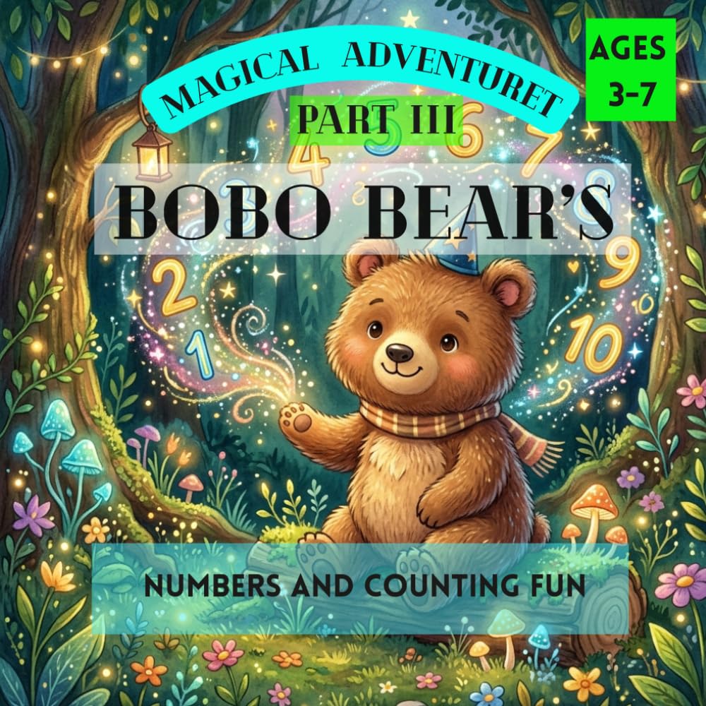 Bobo Bear’s Magical Adventure in Numbers & Counting Fun: A Fun Early Learning Book for Toddlers and Preschool Kids Ages 3–7 (Bobo Bear’s Magical Early ... Preschool Learning Books for Kids Ages 3–7)
