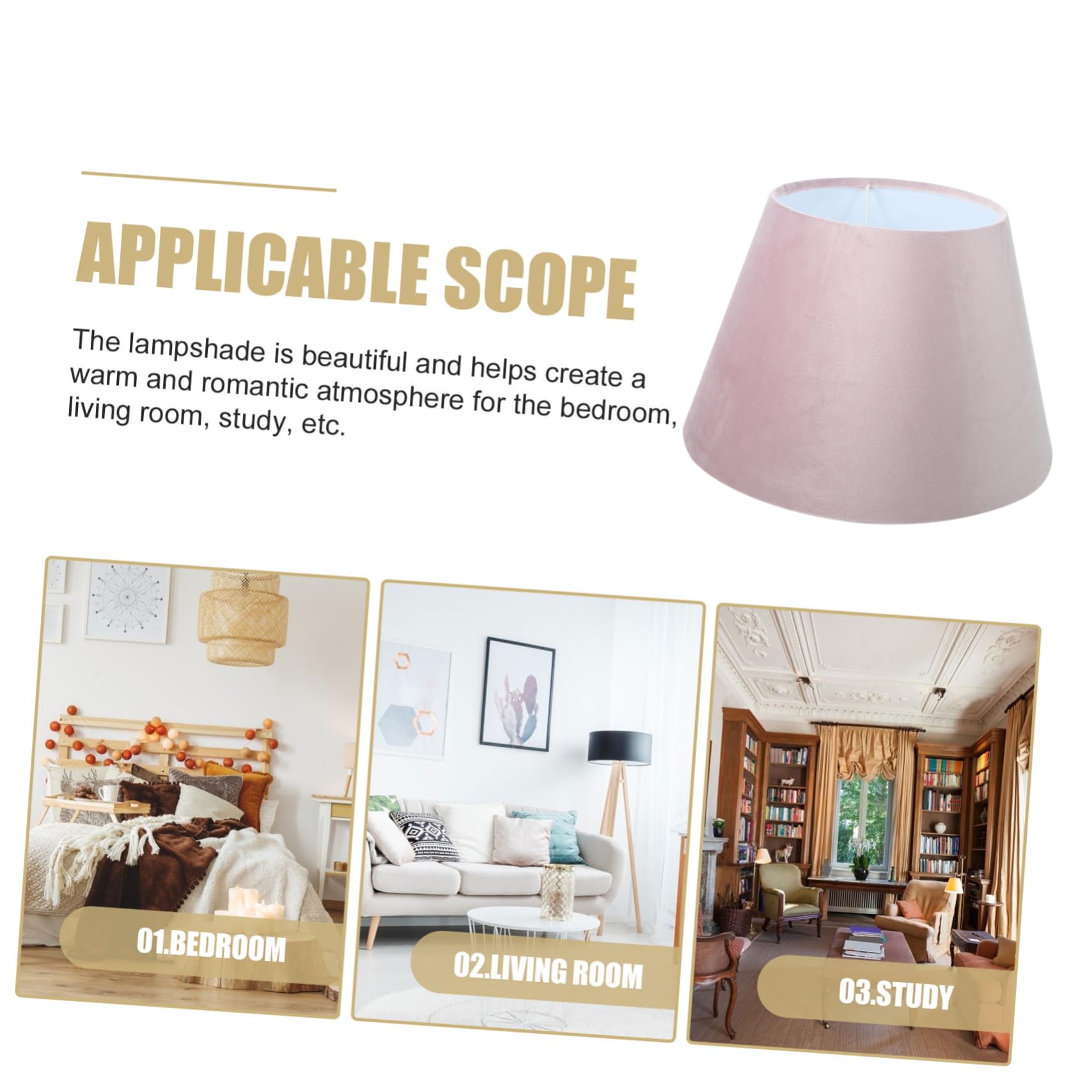 Lurrose Pantalla de franela tonos de lámpara Escritorio pantalla de lámpara para lámparas de mesa sombra de lámpara lamparas salon pantalla de tela pantallas de lámparas pequeñas paño rosa