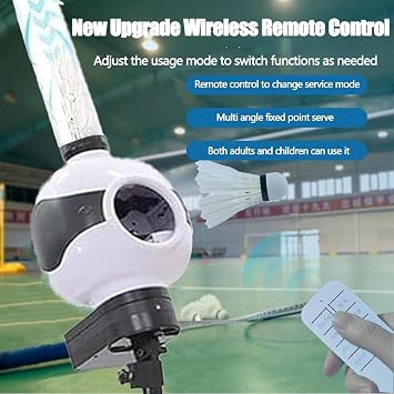 Automatic Badminton Shuttlecock Launcher, Badminton Serving Machine, Automatic Badminton Throwing Machine, Badminton Training Machine, Automatic Shuttlecock Launcher