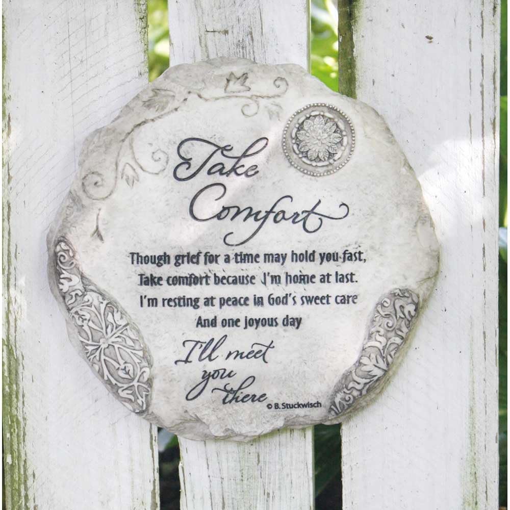 Jozie B 246034 Take Comfort in Memory Garden Stepping Stone Plaque