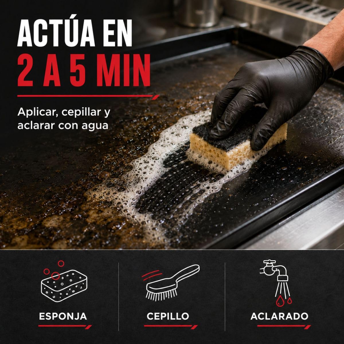 Limpiador Desengrasante Grasas, Cocina, Campana, Barbacoa, Parrilla 20 L | Desengrasa Grasas y Hollín Tenaces, Campanas, Barbacoas, Parrillas, Superficies Lavables - Arcane Industries