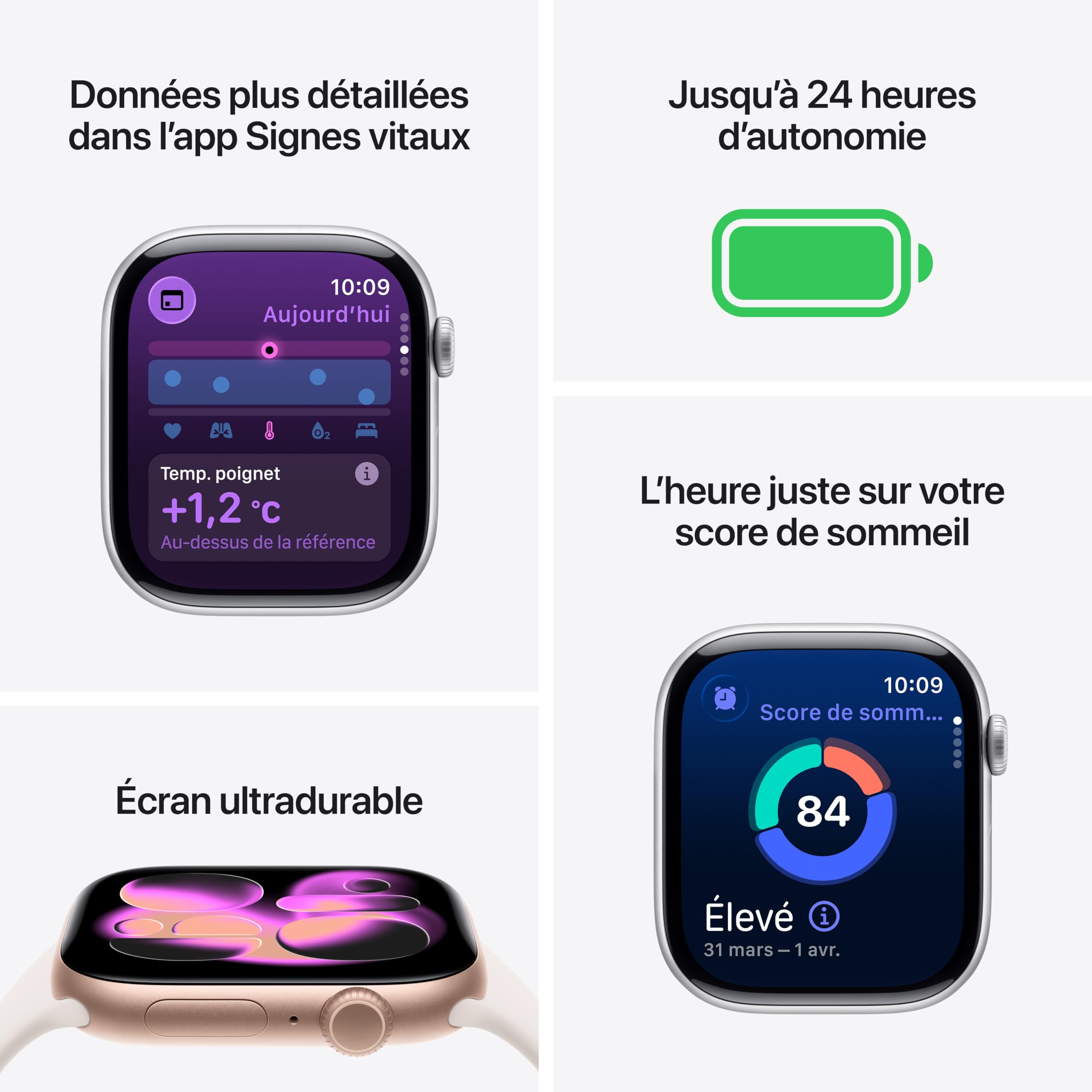 Apple Watch Series 11 [GPS 46mm] Smartwatch with Rose Gold Case and Light Blush Sport Band - S/M. Sleep Score, Fitness Tracker, Health Monitoring, Always-On Display, Water-Resistant - 5