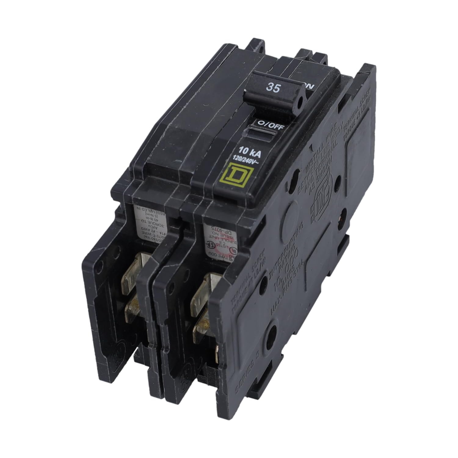 Supplying Demand 425081 QOU235 HVAC Circuit Breaker 35A 2-Pole DIN Rail Mounting