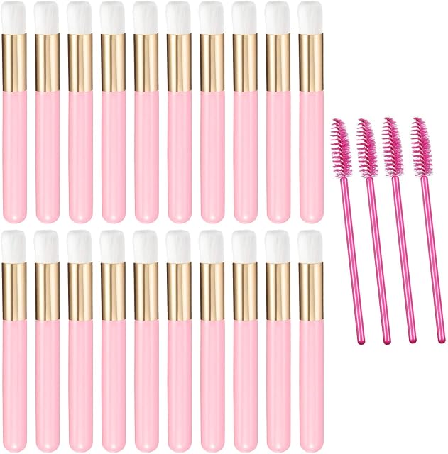 24 Pieces Lash Shampoo Brush, Lash Cleansing Brush, Eyelash Cleaning Brush Makeup Brushes Extension Eyelash Nose Pore Deep Cleaning Brush