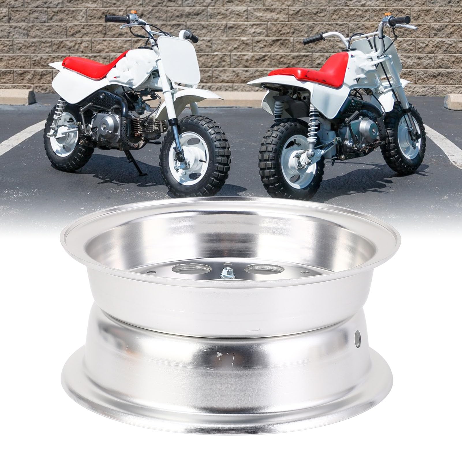 Moto Moto, Cerchio di Ruota Leggero in Lega di Alluminio Trazione per Scimmia Z50J Z50J Z50A Z50R 8 Pollici, Facile da Installare, per Progetti di Sostituzione o Modifica