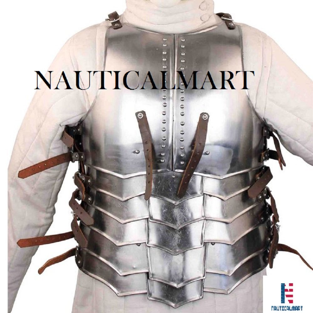 Armor Renaissance Steel Avenger Cuirass M-L Metallic One Size