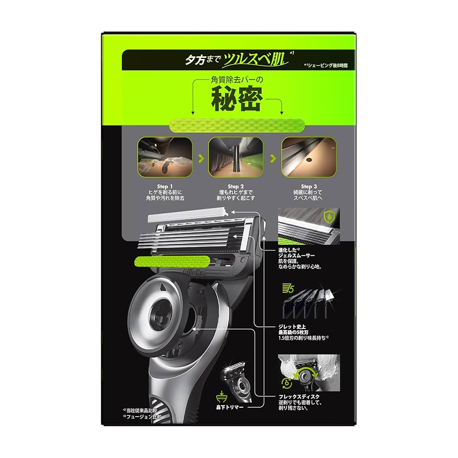 Amazon.co.jp: Gillette ジレット 髭剃り 本体 替刃 7個 ケース