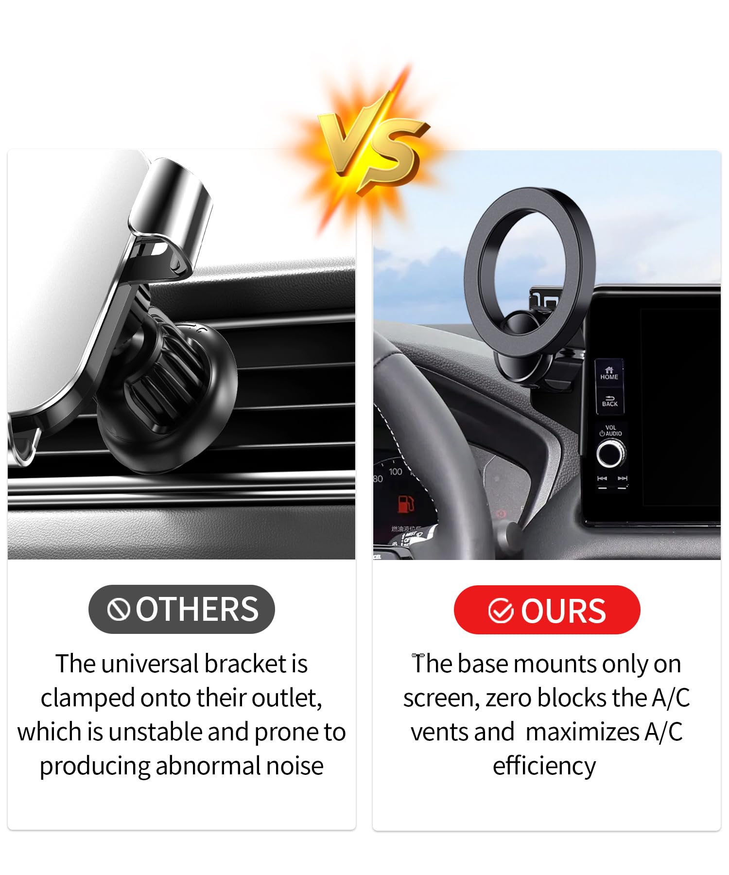 LUNQIN Auto Telefoon Houder Mount Voor HRV HR-V 2023 2024 Grote Telefoons Met Case Auto Accessoires Navigatie Beugel Interieur Decoratie Mobiele Auto