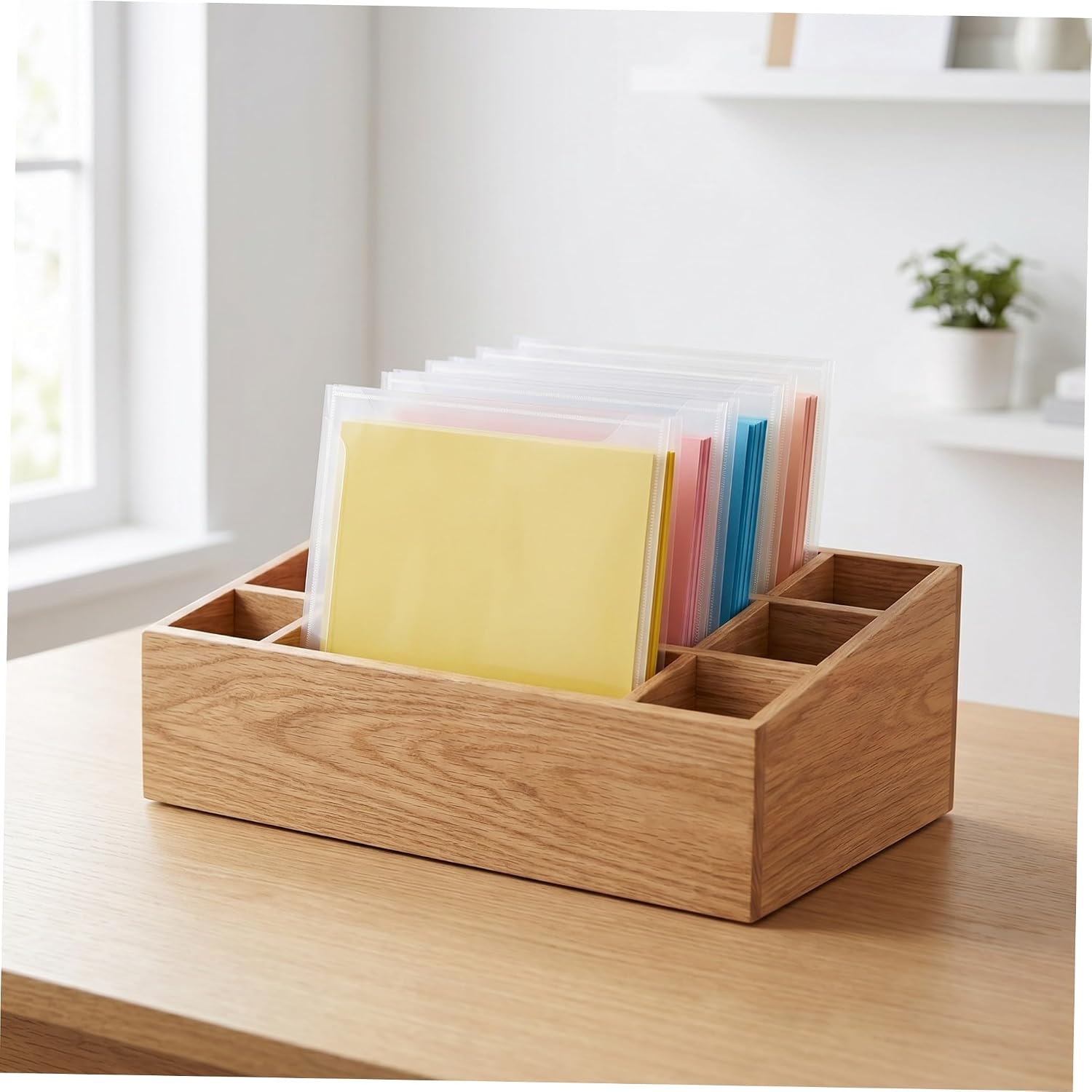 Scrapbook Paper Storage Bag Organizer with Tabs, 6x6 Inch