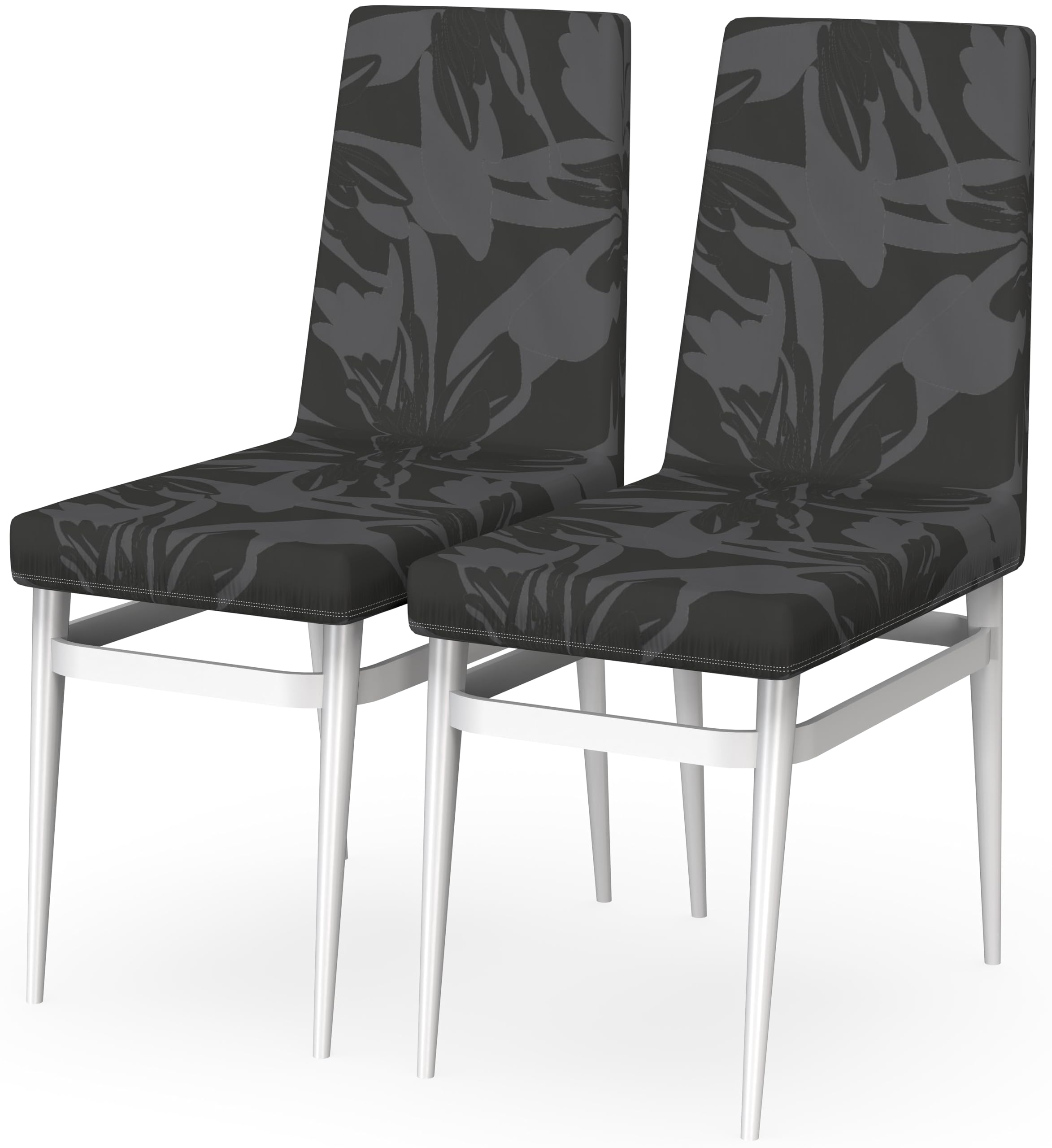 MY ARMOR Polyester Elastic Stretch Fit Dining Chair Seat Cover, Removable, Washable, Hypoallergenic, Slipcover, Pack of 2 (Botanical Pattern) (B0D31R293M) Amazon Price History, Amazon Price Tracker