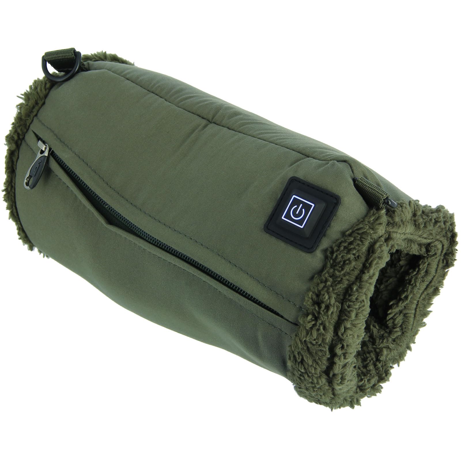 Fishing Hand Warmer Soft Fleece Lining 3 Heat Settings Adjustable Shoulder/Neck Strap Power Bank Powered Long Lasting Warmth Camping, Hiking, Outdoor Travel Activities Carp Fishing NGT
