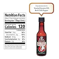 Vista 2 de Eden Foods Aceite de sésamo de pimiento picante, 5 onzas - 6 por caja.