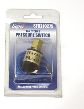Replacement for fits SFC210275 Condenser Fan Cycling Switch Open 210 PSI Close 275 PSI HVAC