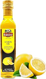 BASSO 1904 - Lemon Oil, Infused Premium Extra Virgin Olive Oil, 8.5 Fl O...