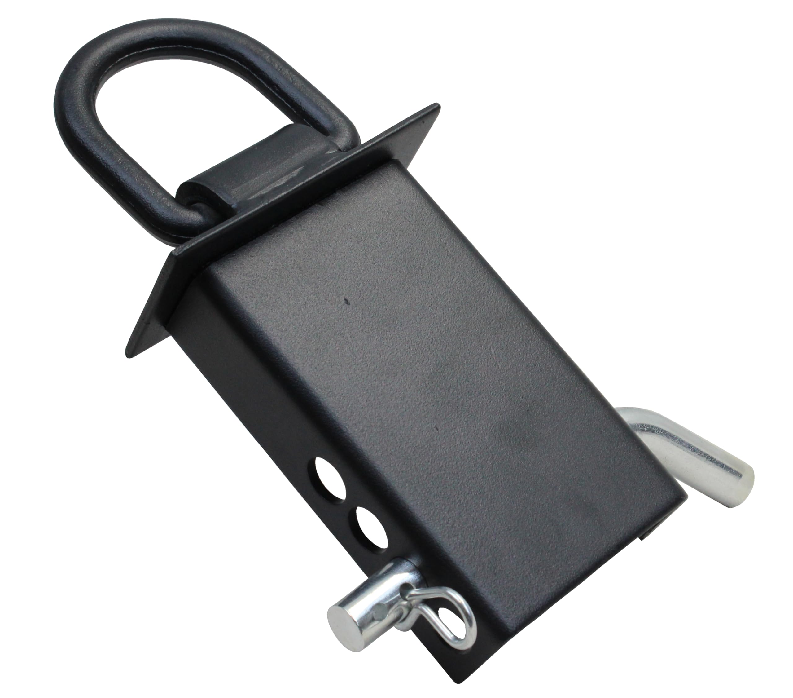 Lot de 4 poches pour piquets de remorque robustes et réglables avec anneau en D et 4 trous de réglage, poche amovible en D pour camions à plateau