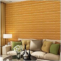 Vista 5 de Papel tapiz 3D para despegar y pegar ladrillos sintéticos, adhesivos de pared de ladrillo 3D, adhesivo de pared de espuma de polietileno extraíble