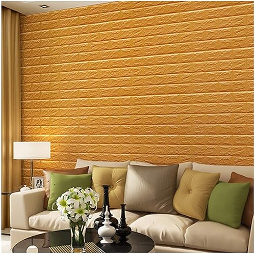 Miniatura 5 de Papel tapiz 3D para despegar y pegar ladrillos sintéticos, adhesivos de pared de ladrillo 3D, adhesivo de pared de espuma de polietileno extraíble