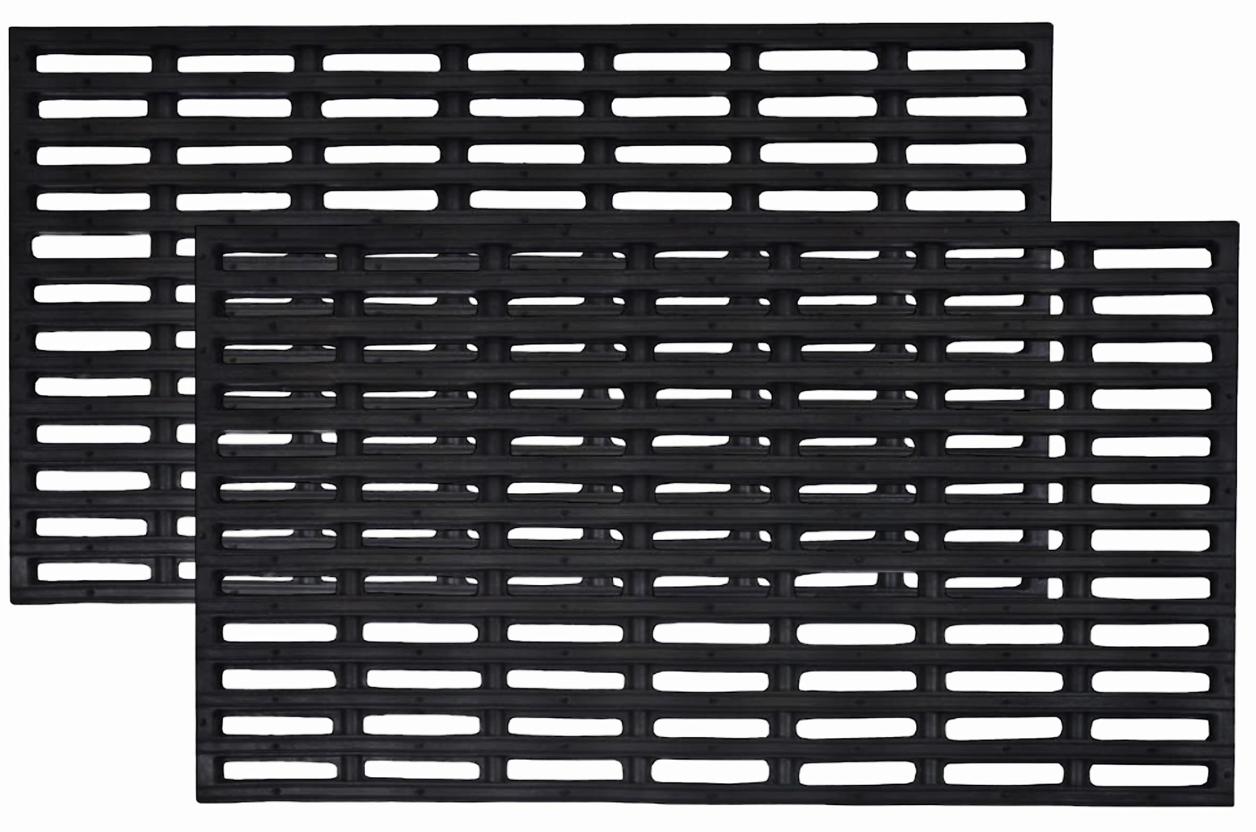 VL Rubber Door Mat 36x61cm – Premium Door Mats Outdoor for Rainy and Muddy Areas with Slip-Resistant Rubber Grip – Versatile Outdoor Mat for Doors, Garden Paths or Commercial Entrances (Pack of 2)