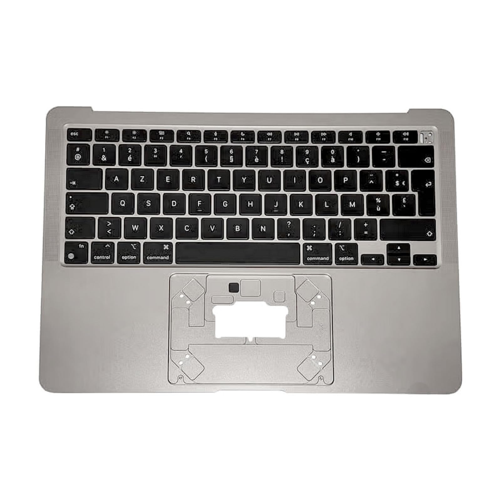 reboot Cover superiore per tastiera francese (A2337) argento MacBook Air M1 13 L2020 compatibile Apple Grade B