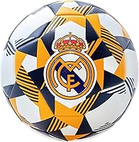 Vista 1 de Icon Sports Real Madrid - Balón de fútbol con licencia oficial, tamaño 5, color blanco con naranja
