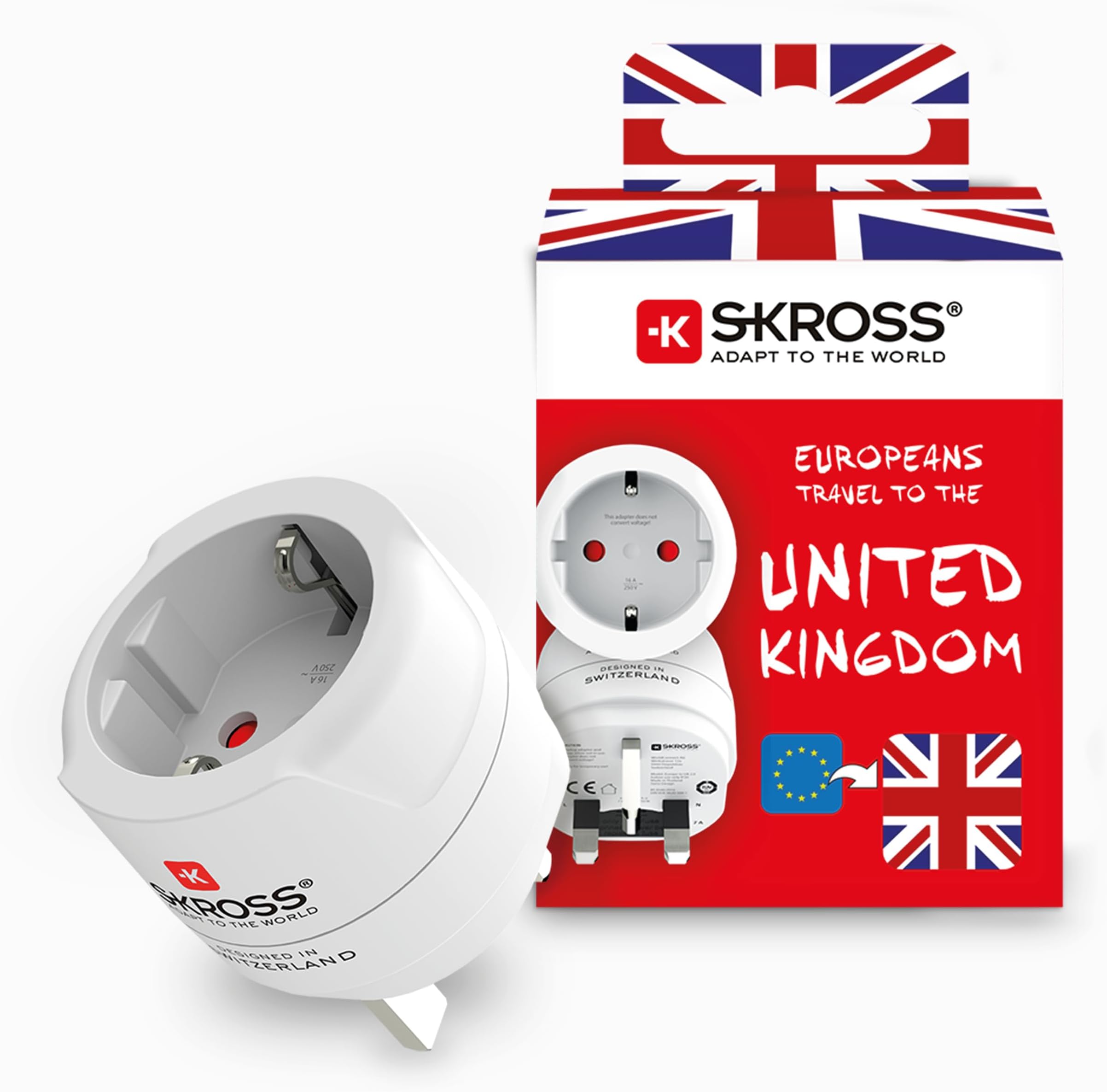 Country Travel Adapter - Europe to UK