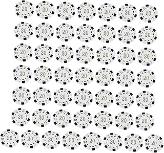 ORFOFE 50 Pçs Fichas Redondas Mini Fichas Conjunto De Mini Brinquedo Mahjong Fichas De Pôquer Fichas De Jogo De Plástico Fichas Iniciais De Pôquer Brinquedos De Moeda Pp Brinquedos De