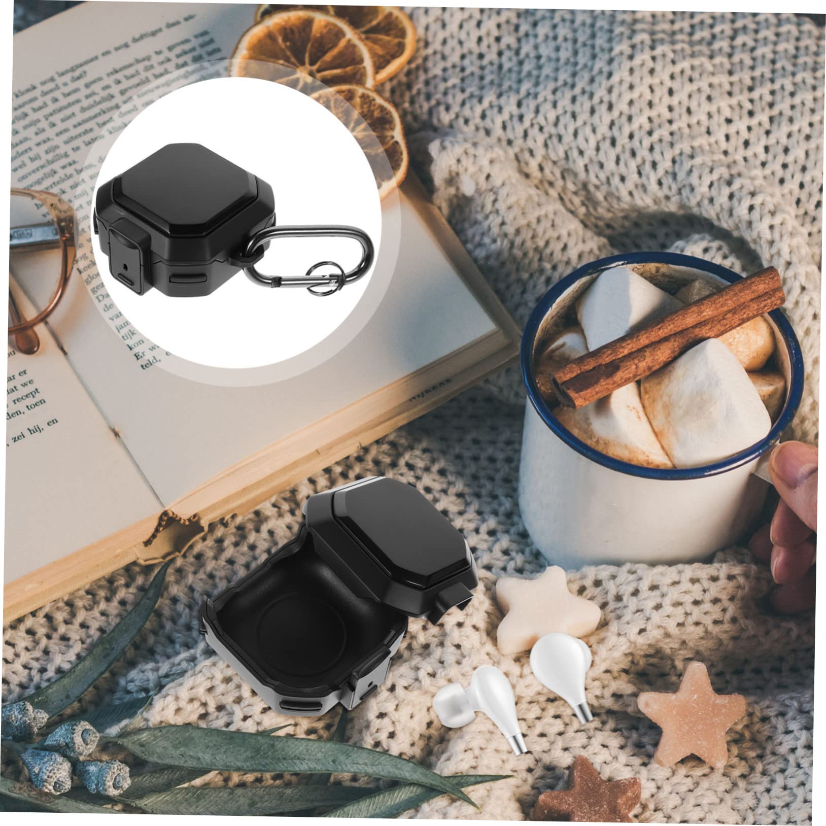 jojofuny 5juegos Funda para Auriculares Inalámbricos Buds Protección Anticaídas y Antisuciedad De Accesorios Flexible