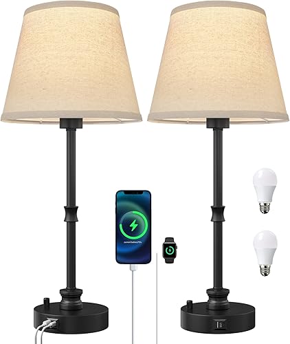 Miniatura 17 de EppieBasic Lámpara de mesa inalámbrica recargable: carga rápida y larga duración, luz cálida de 2700 K, lámparas doradas vintage para mujeres ama de