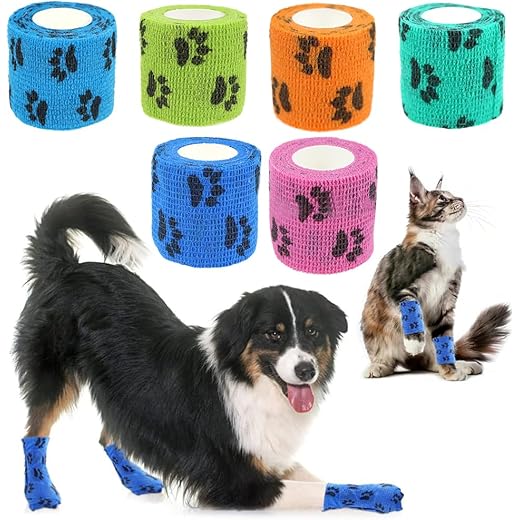 Qpets Dog Bandages 6Pcs 4cm
