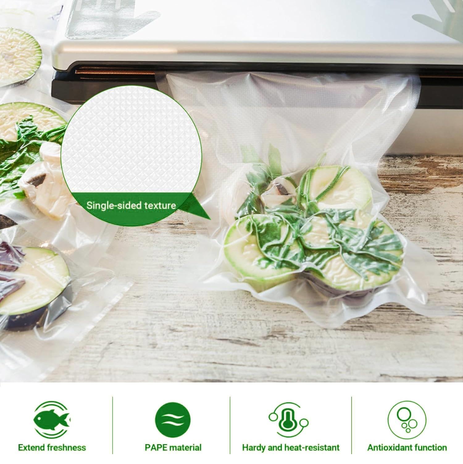 Sac Sous Vide Alimentaire 50 PCS 15x25cm - Films Pour Congélation Et Emballage Sous Vide