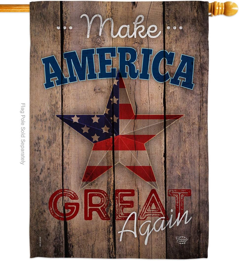 H191188 Make America Again Vertical House Flag, 28" x 40" inch, Multi-Color