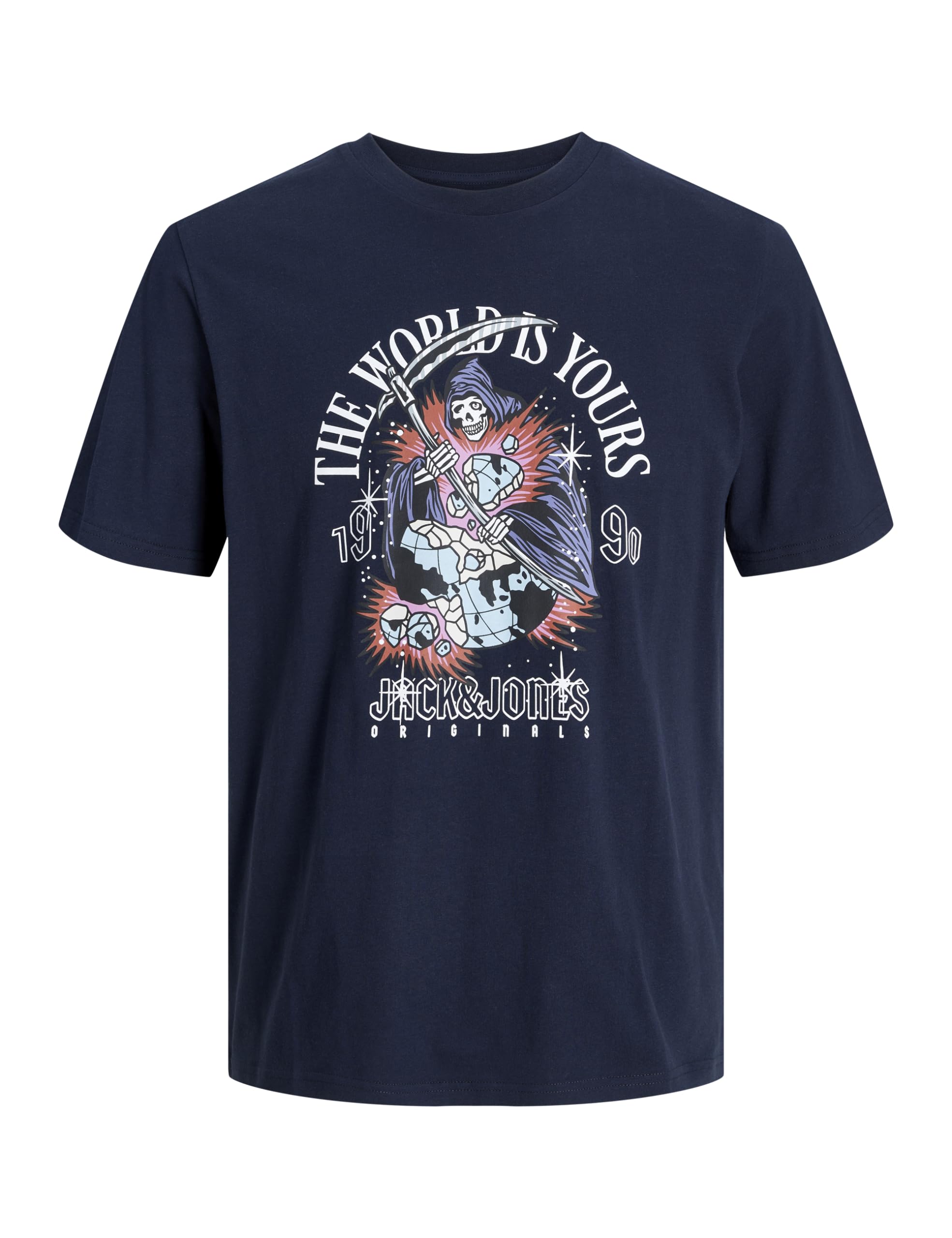 JACK & JONES JORHEAVENS Tee SS Crew Neck SN, Sky Captain, M