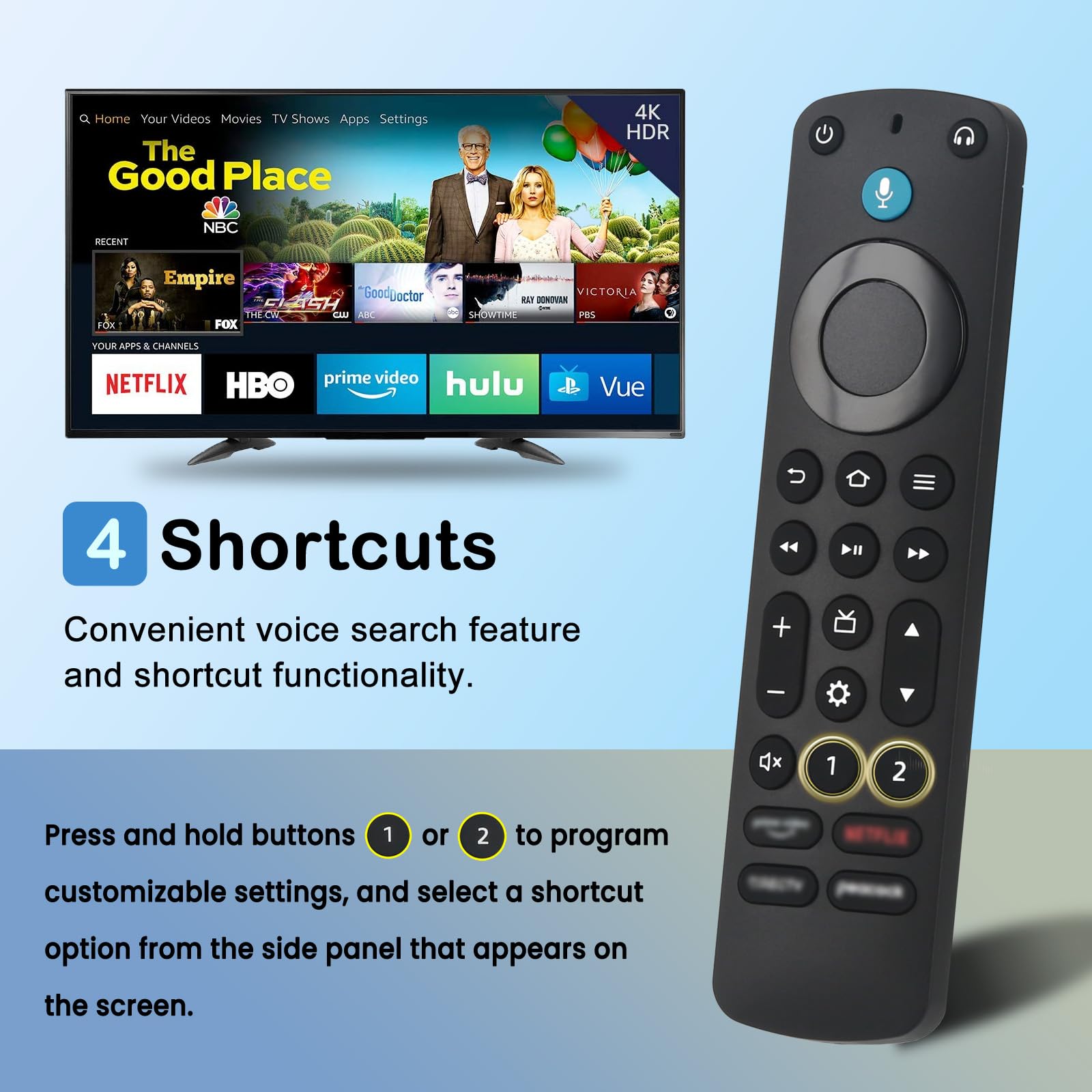 Mando Voz Repuesto AMZ Smart TV - Compatible Con Stick, Cube Y Televisiones