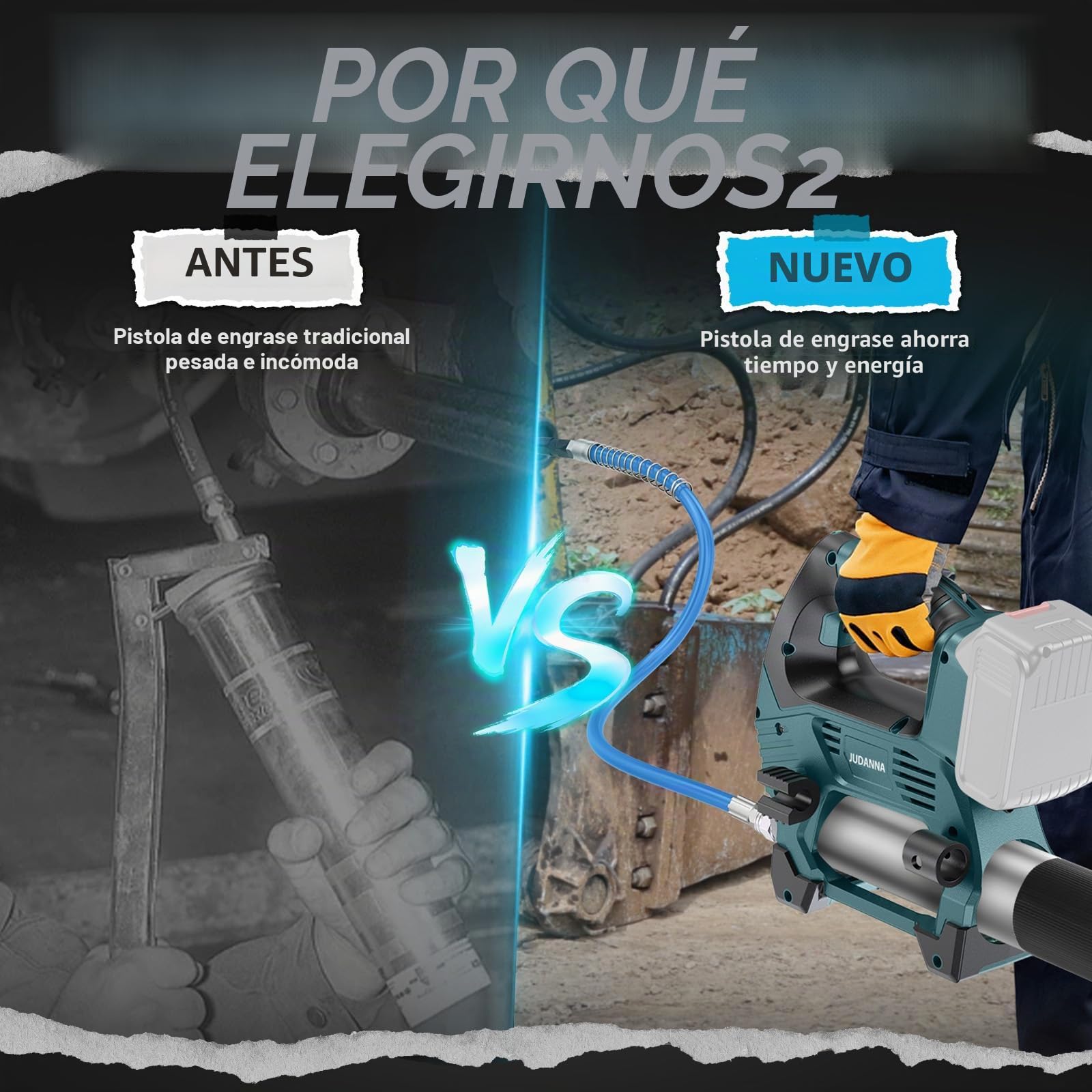 Pistola engrasadora para Makita de 18 V batería, 12000 psi, 170 g/min, prensa de engrasadora eléctrica, batería de 18 V, sin escobillas, solo para grasa a granel (sin batería, sin cargador)
