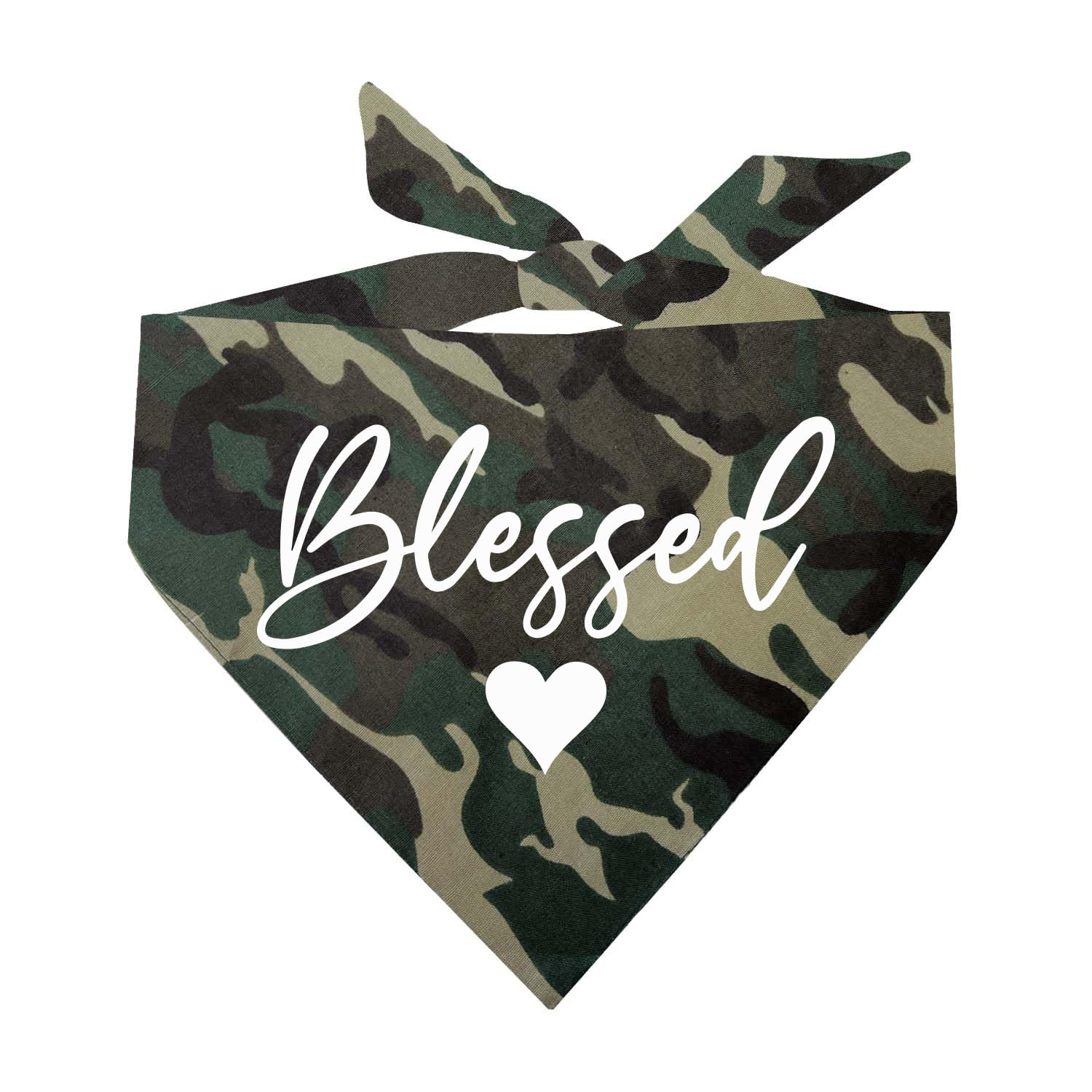 Blessed Thanksgiving Dog Bandana (Camo, OS 277)