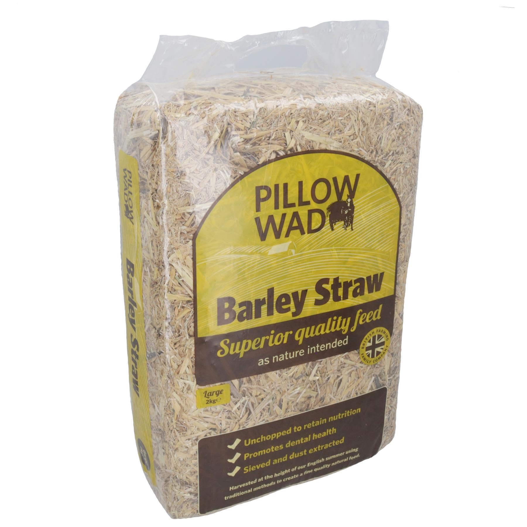 AB Tools 1 Bag Large Barley Straw Small Animal Bedding Feeding 2KG