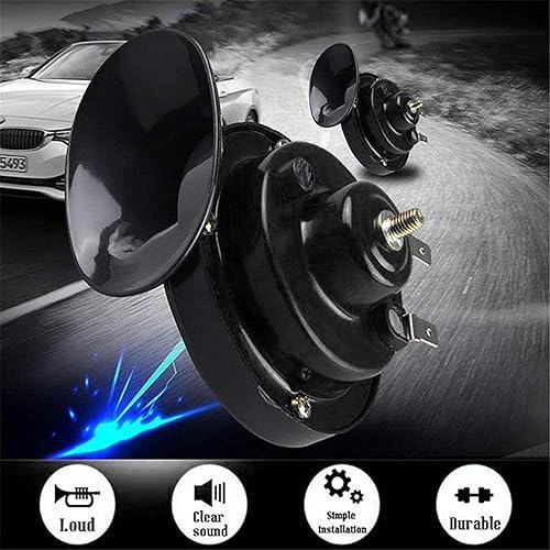 Miniatura 2 de Torcarvh Car Horns - Bocina de caracol eléctrica para auto, 300 dB, bocina de aire súper fuerte, impermeable, duradera, accesorios automotrices,