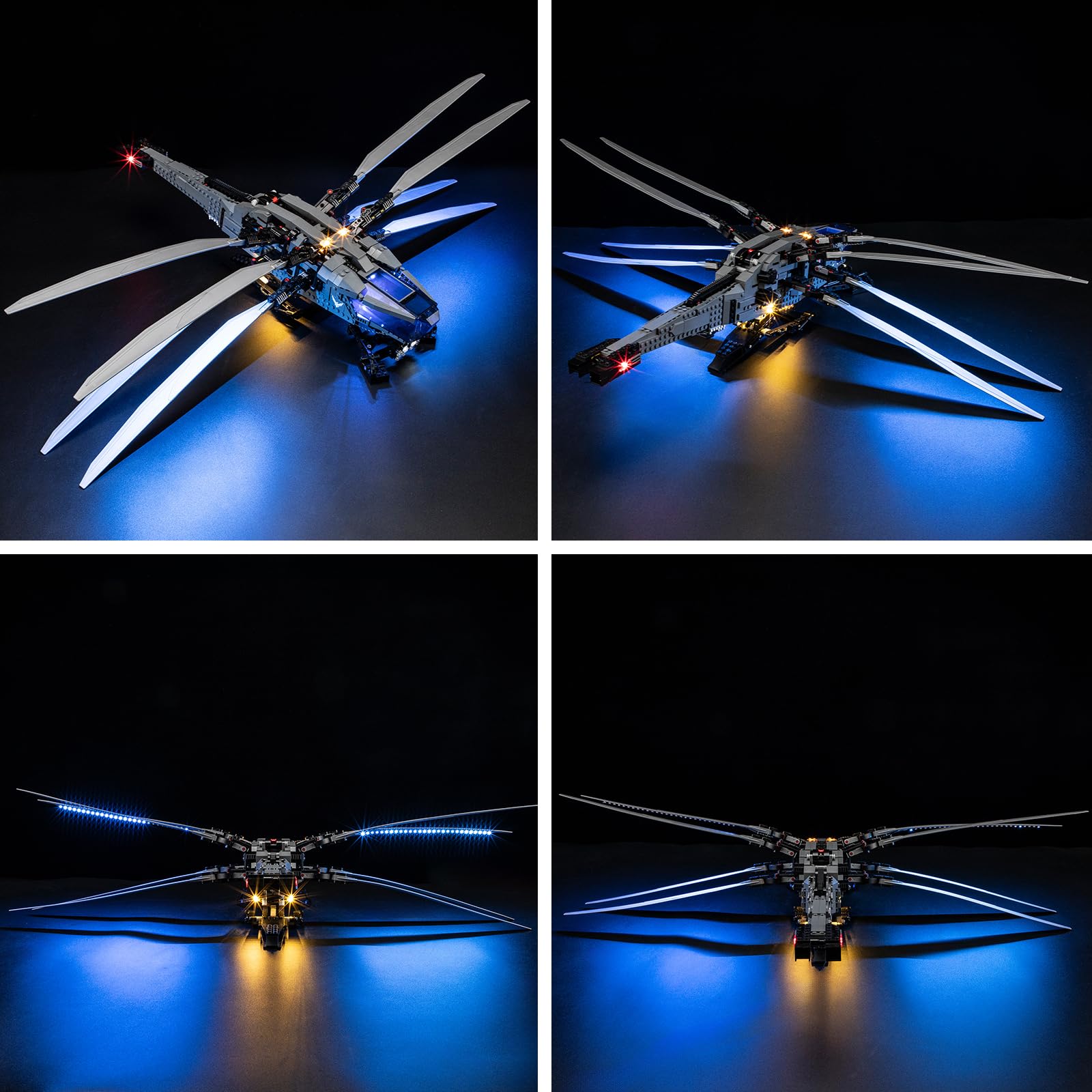 BRIKSMAX Kit di illuminazione a led per LEGO Icons Dune Atreides Ornitottero Reale（Upgrade-Version） - Compatible with Lego 10327 Modello di blocchi predefiniti- Non includere il set Lego