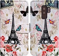 Vista 9 de Funda para Galaxy S9 Plus, funda de cuero con diseño de mandala de colores brillantes para Samsung Galaxy S9 Plus