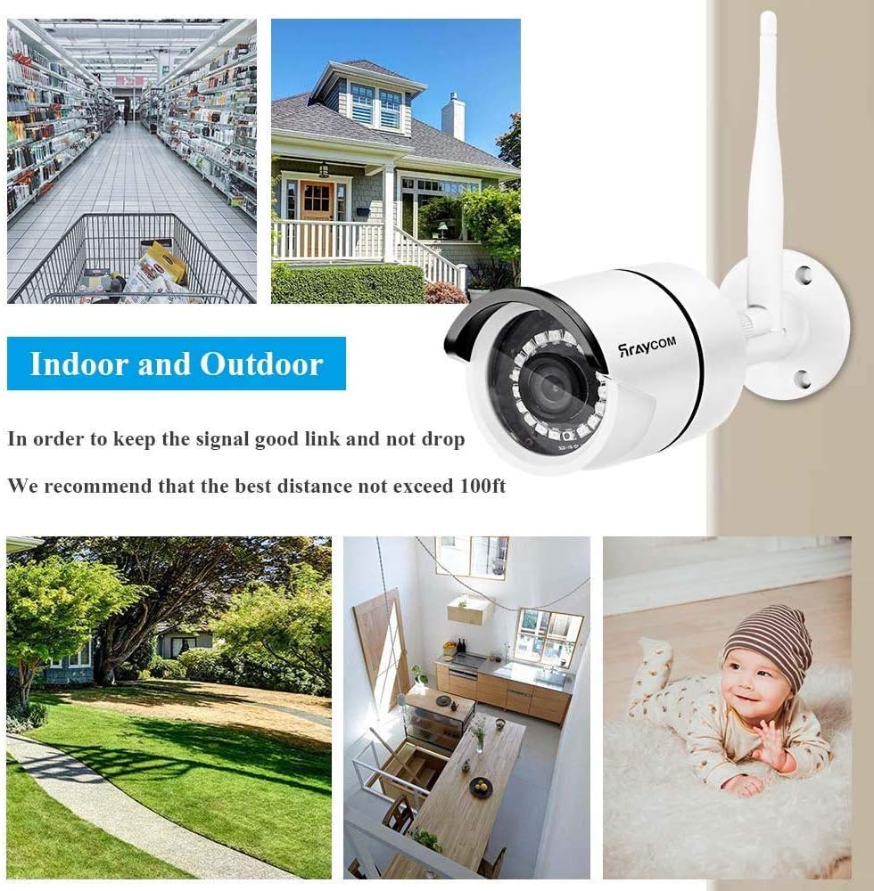 🔥 Crazy Deals Rraycom 8CH 1080P Security Camera System Wireless,4pcs 2.0MP Home Waterproof Wireless Outdoor Security Cameras, H.265 NVR Surveillance Camera System with 115FT Night Vision Remote View 1TB Hard Drive 🛒 Flash Sale Rraycom 8CH 1080P Security Camera System Wireless,4pcs 2.0MP Home Waterproof Wireless Outdoor Security Cameras, H.265 NVR Surveillance Camera System with 115FT Night Vision Remote View 1TB Hard Drive