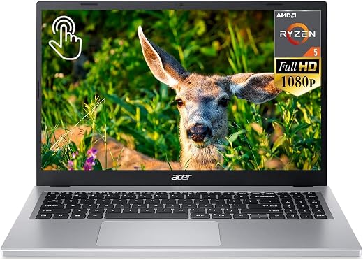 Treasure acer Aspire 3 15.6 Touchscreen Laptop for Student Business, 15.6″ FHD Display, with Microsoft Office Lifetime License, AMD Ryzen 5 7520U, 16GB DDR5 RAM, 2TB SSD, Wi-Fi 6,…