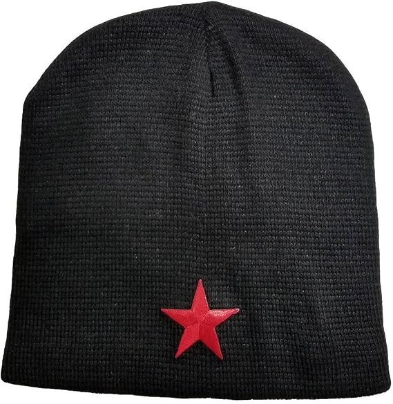 Amazon.com: Red Star Black Beanie 