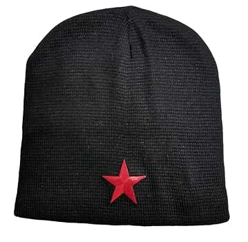 Red Star Black Beanie at Amazon Men's Clothing store