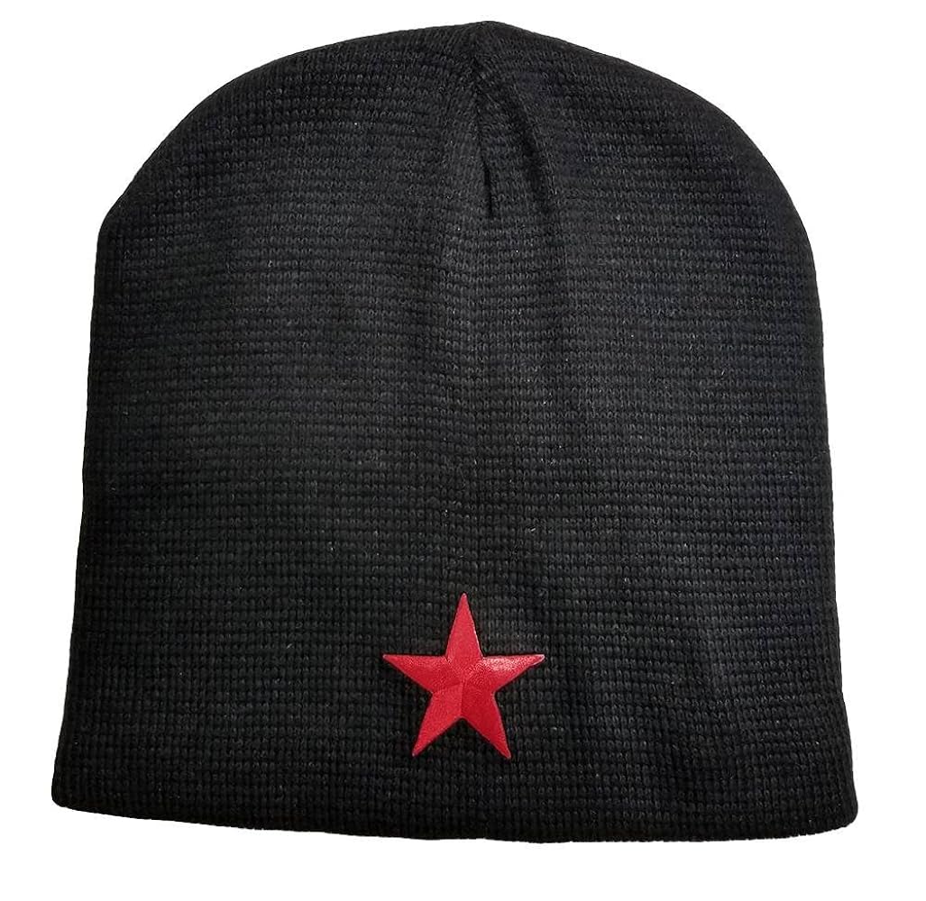 Red Star Black Beanie at Amazon Men's Clothing store