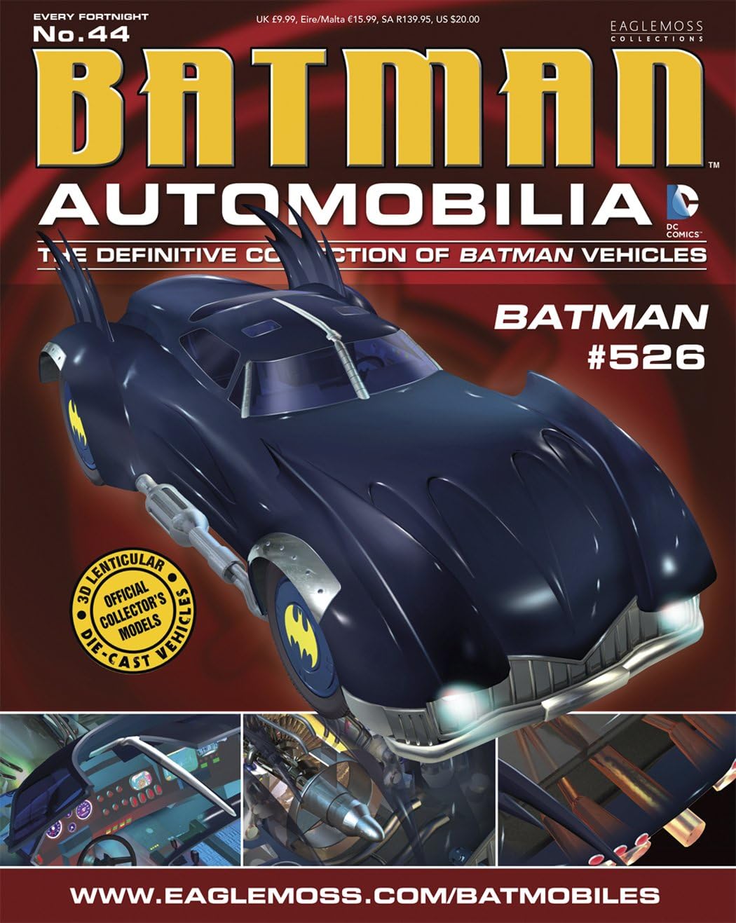 Eaglemoss Publications Batman Automobilia #44: #526 Batombile Die-Cast Vehicle with Collector Magazine