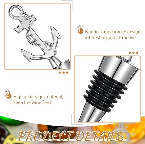 Miniatura 3 de 20 tapones de anclaje para botella de vino, con temática de playa, regalos náuticos vintage, regalos náuticos, regalos náuticos, regalos de boda,