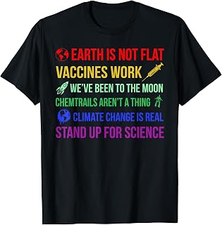 Vaccines Work Earth Is Not Flat Vaccinations Health Gift T-Shirt